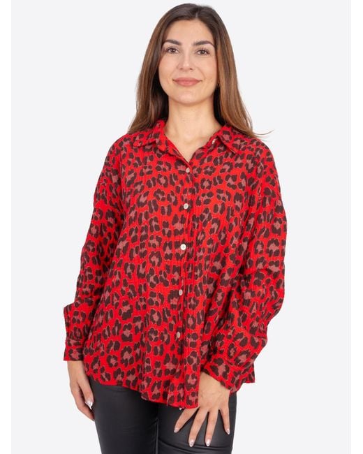 Seasons of April Red Bluse Leo Queen