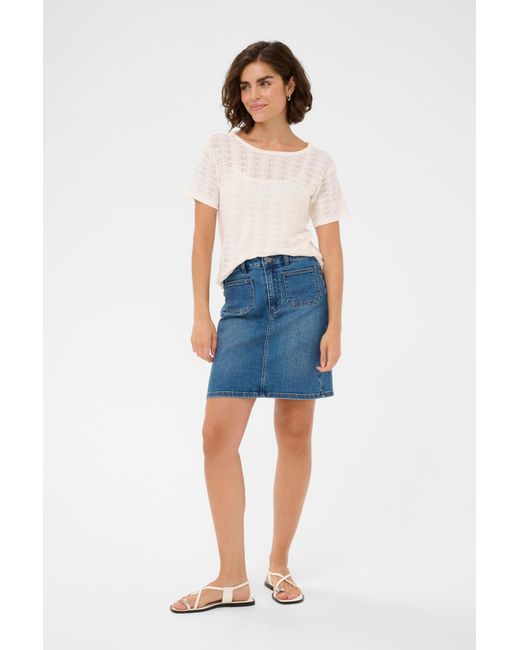 Kaffe White Pullover Dolly