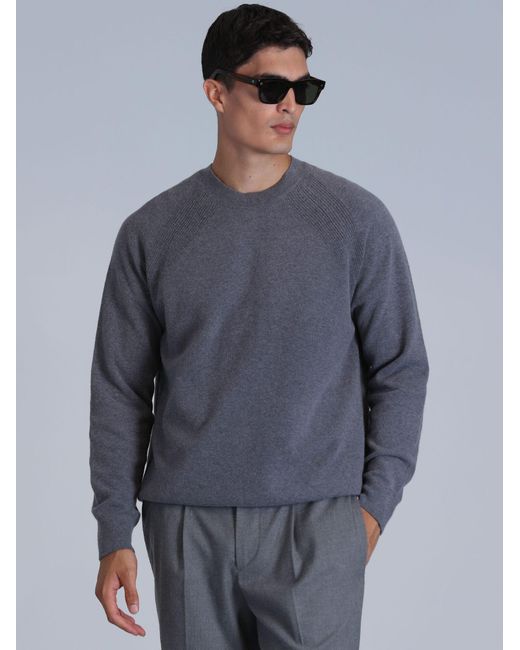 Lufian Pullover Moon in Blue für Herren