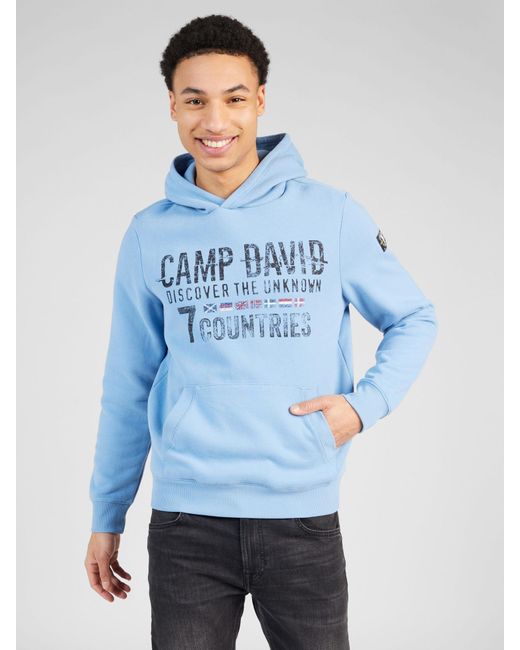 Camp David Sweatshirt in Blue für Herren