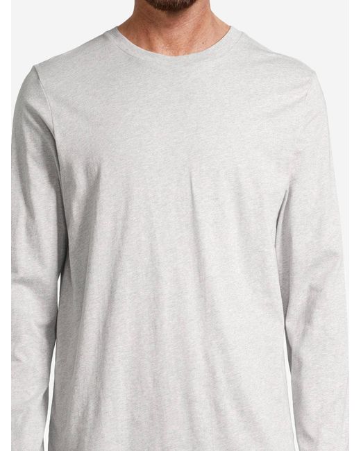 Schiesser Pyjama Lang Night & Home in White für Herren