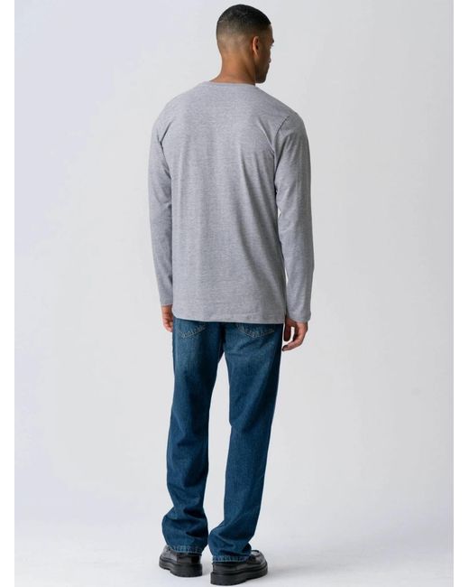 TeeShoppen T-Shirt Basic Long in Gray für Herren