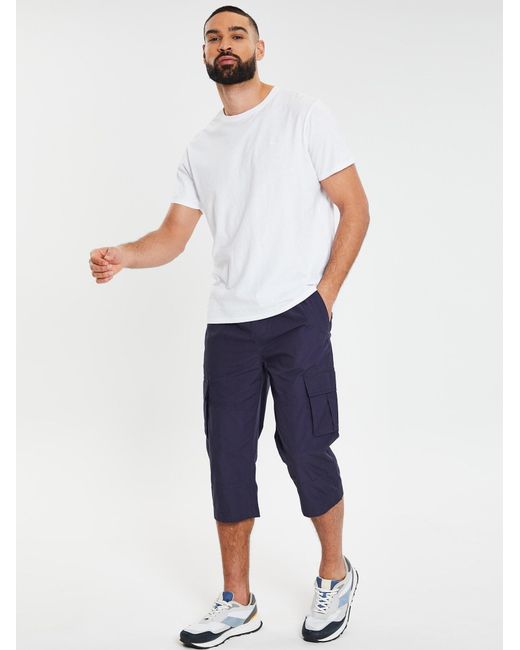 Threadbare Cargohose Bruce in Blue für Herren