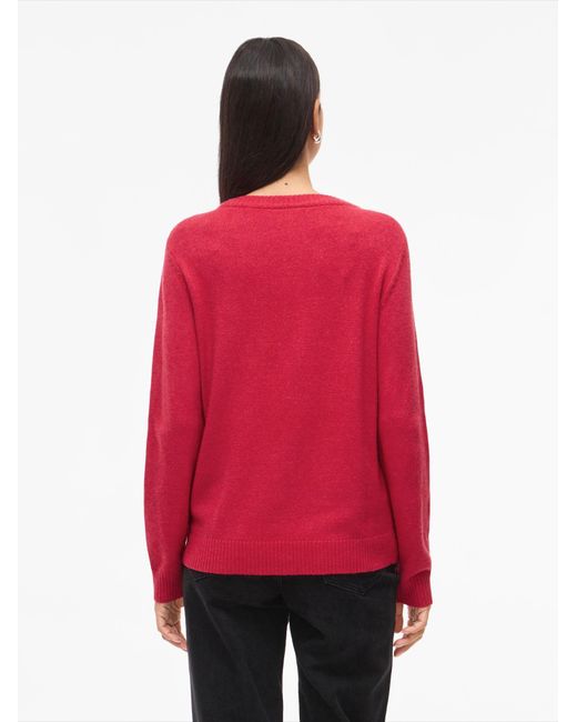 Vila Red Pullover Viril