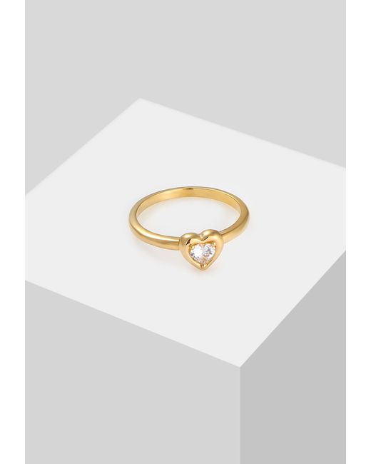 Elli Jewelry Metallic Ring Herz