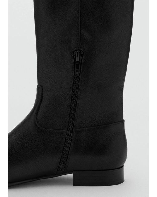 Mango Black Stiefel Raqui