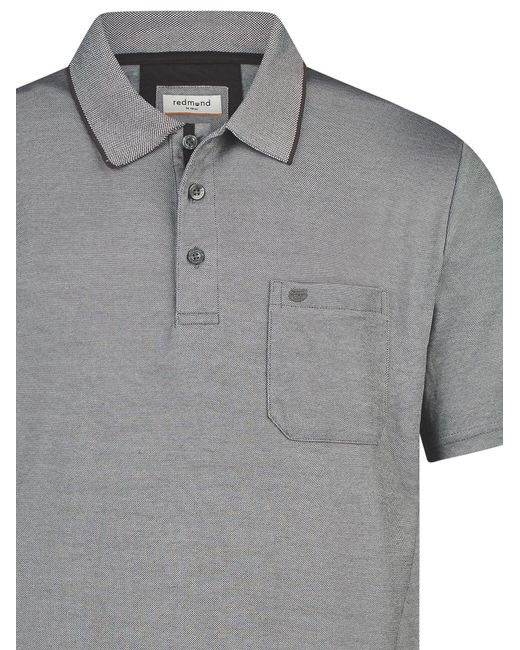 Redmond Shirt Basic in Gray für Herren