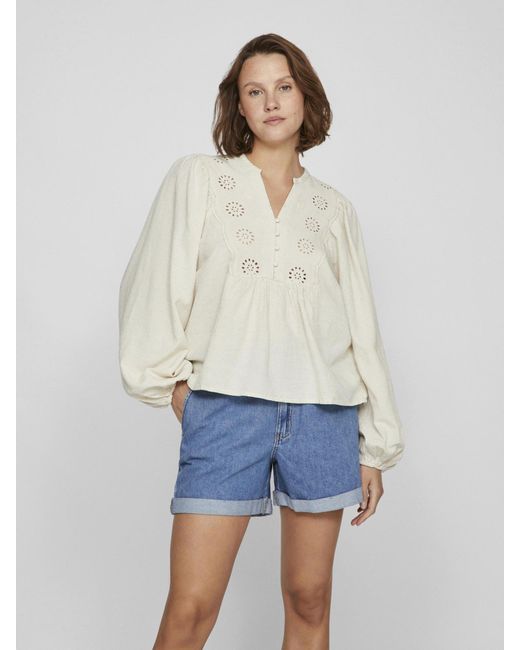 Vila White Bluse