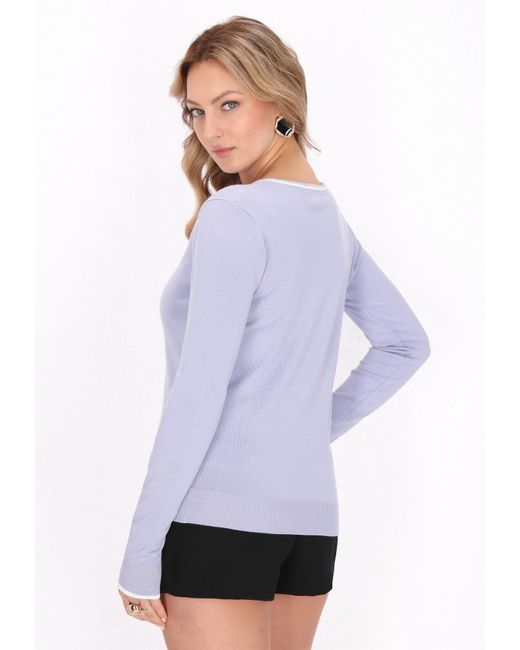 faina Purple Pullover