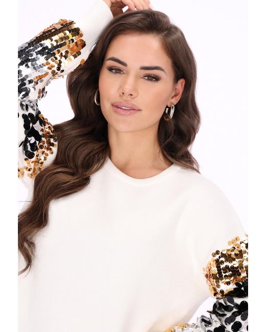 faina White Pullover
