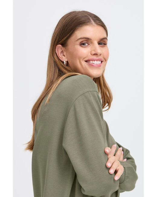 Fransa Green Pullover Aurora