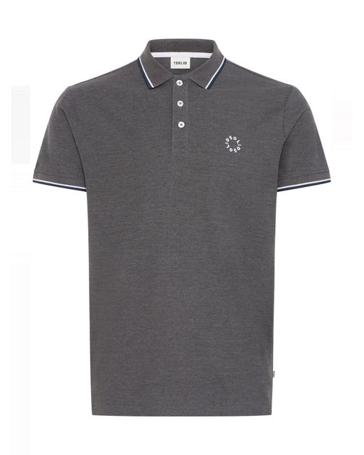 Solid Poloshirt Sdhangi in Gray für Herren