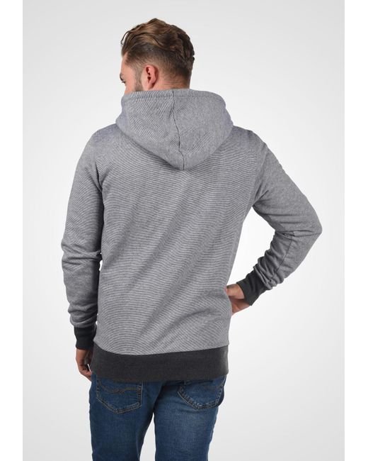 Solid Hoodie 'raffa' in Gray für Herren