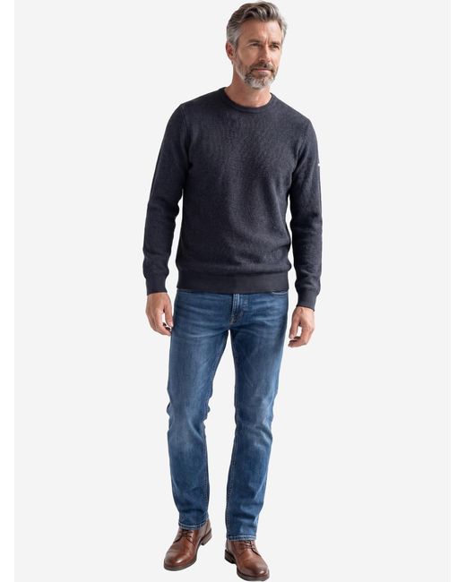 Redmond Pullover Basic in Blue für Herren