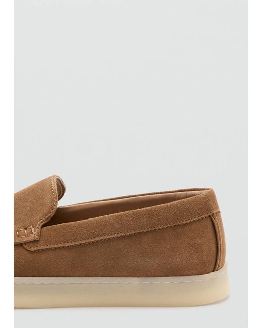 Mango Mokassin Easy in White für Herren
