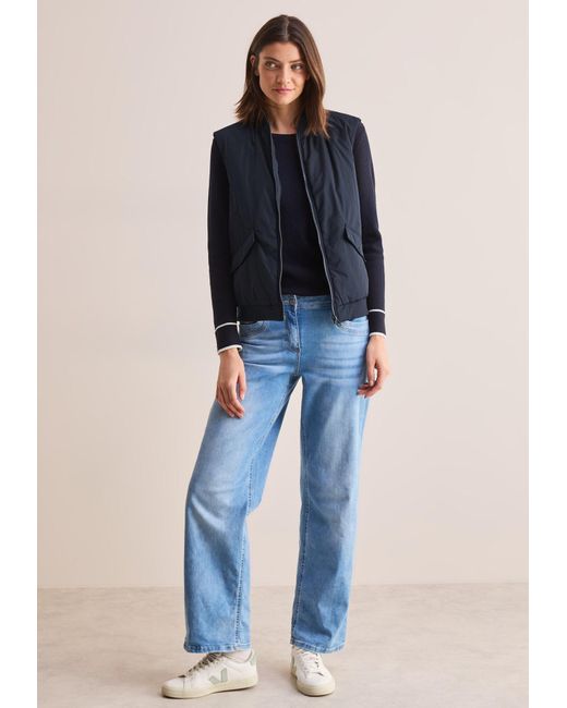 Cecil Blue Blouson Weste