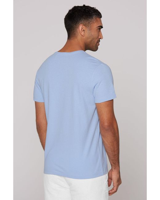 CMPD Basic T-Shirt Mit V-Neck in Blue für Herren