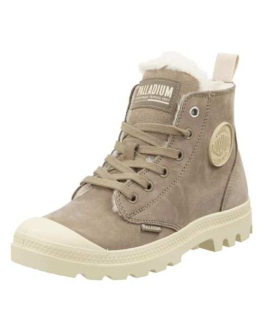 Palladium Natural Schnürstiefelette Pampa
