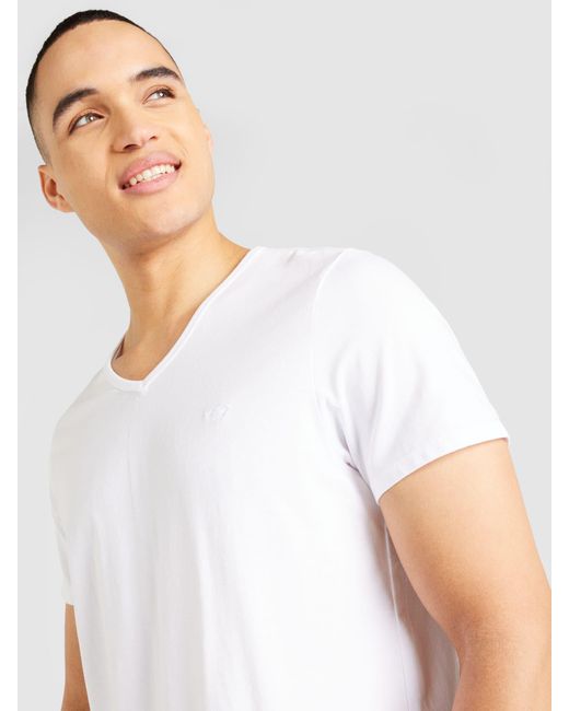 Mustang T-shirt 'amado' in White für Herren
