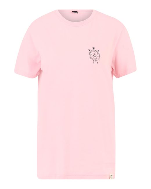 Iriedaily T-shirt 'live slow' in Pink für Herren