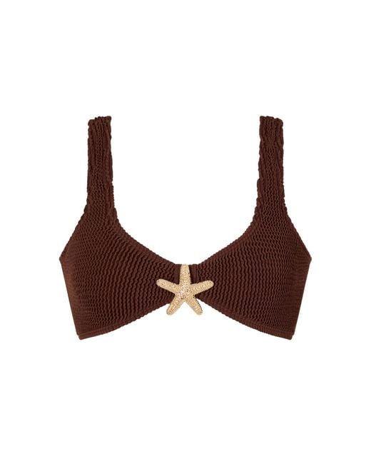 Moda Minx Brown Bikinitop