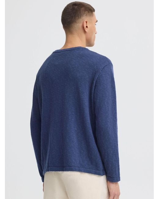 Solid Strickpullover Sdustin in Blue für Herren