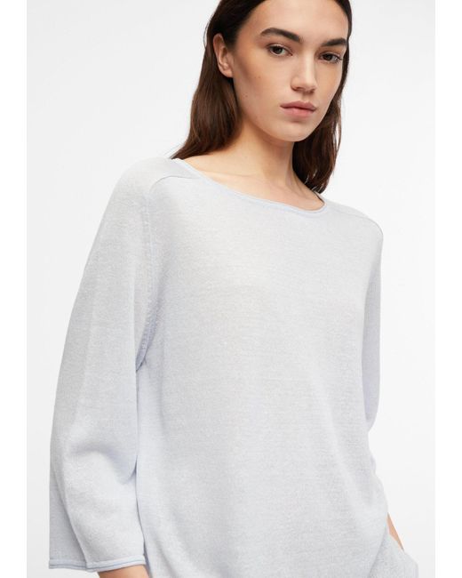 Comma, White Pullover