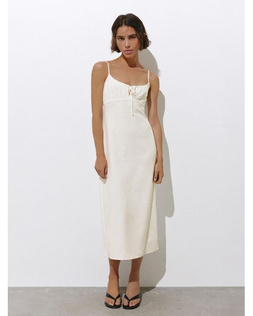 Pull&Bear White Kleid