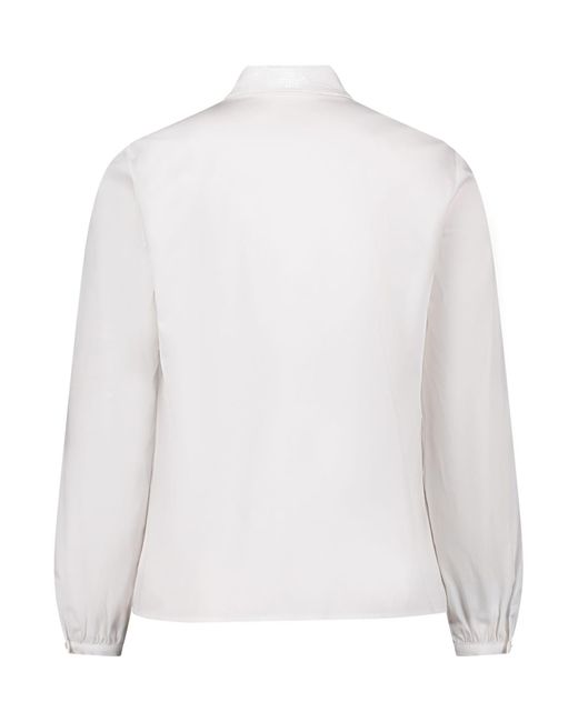 BETTY&CO White Hemdbluse Mit Pailletten