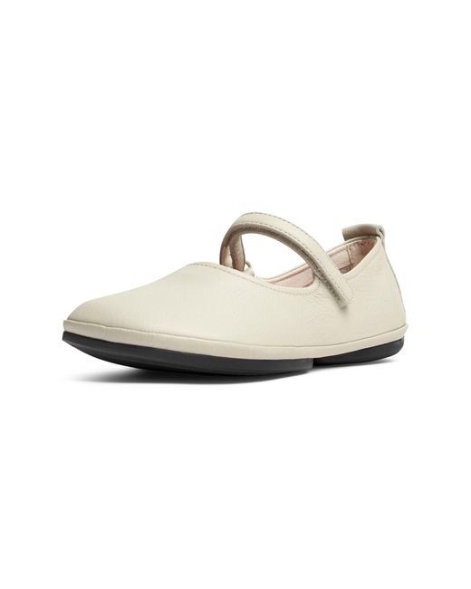 Camper White Ballerina 'Right Nina'