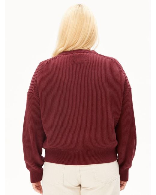 ARMEDANGELS Red Pullover Vanis