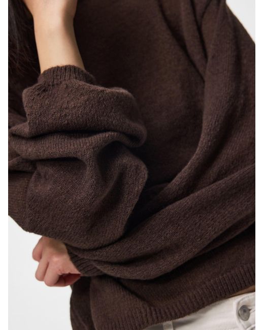 Pieces Brown Pullover Pcida