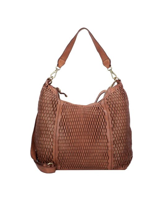 Campomaggi Brown Schultertasche Mangrovia