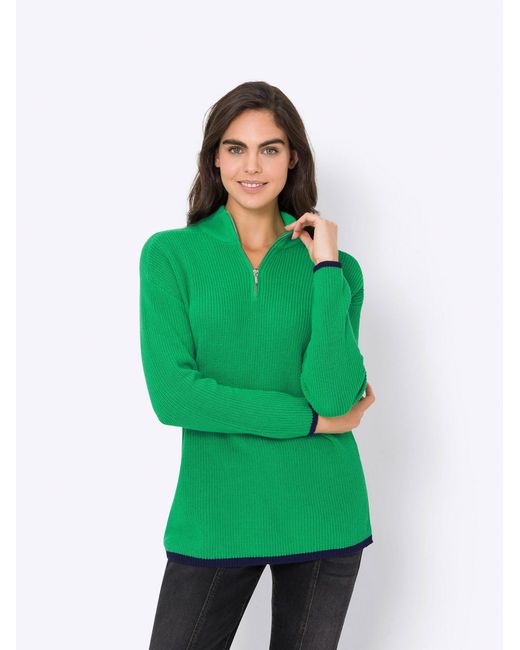 heine Green Pullover