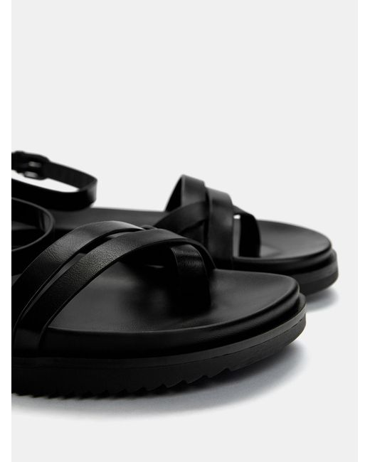 Pull&Bear Black Sandale