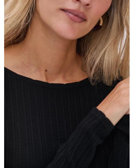 Blue Shadow Black Pullover