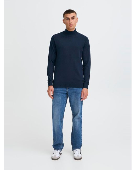 Solid Rollkragenpullover Sdakalmo in Blue für Herren