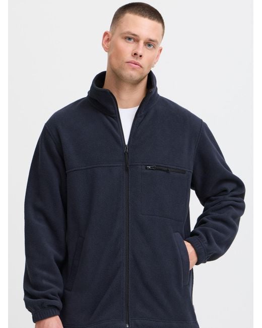 Solid Fleecejacke Matz in Blue für Herren