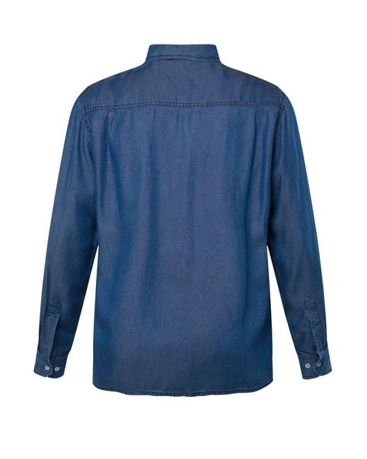 Men Plus Hemd in Blue für Herren