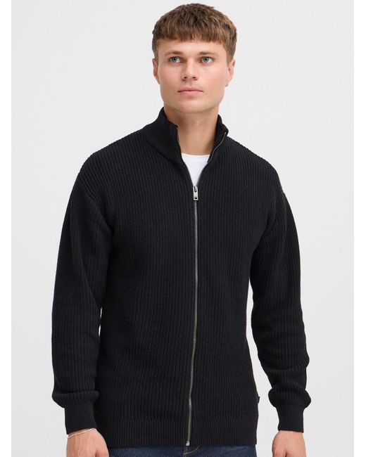 Solid Strickjacke in Black für Herren