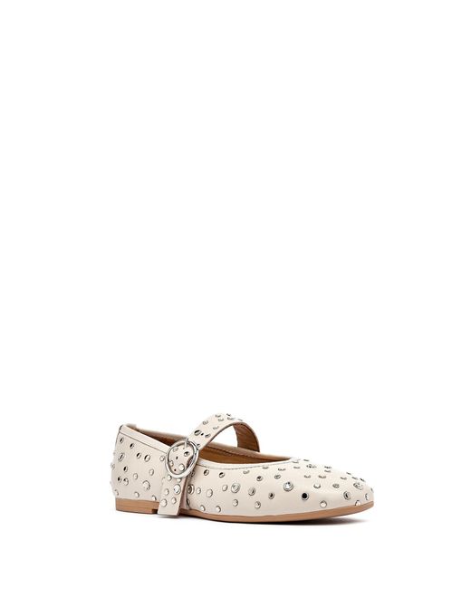 Derimod White Riemchenballerina
