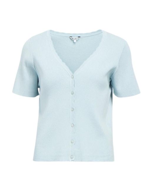Object Blue Strickjacke Objkelly