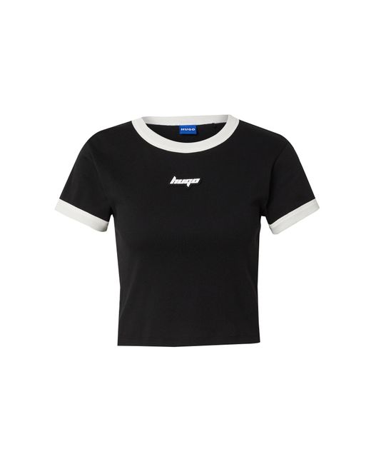 HUGO Black T-Shirt 'Dalia'
