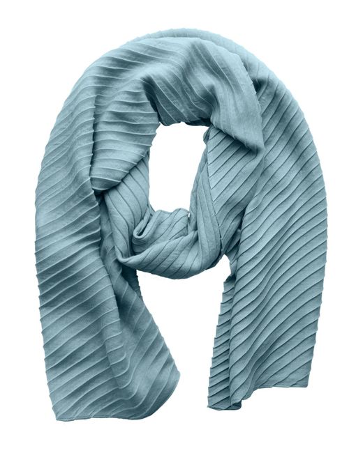 Cecil Blue Plisse-Schal