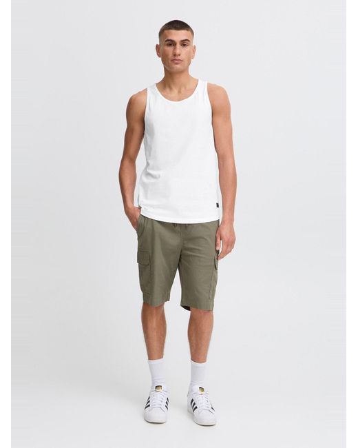 Solid Rundhalsshirt Sdjulisto in White für Herren