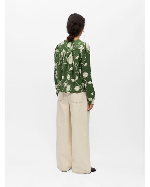Object Green Bluse Objjacira