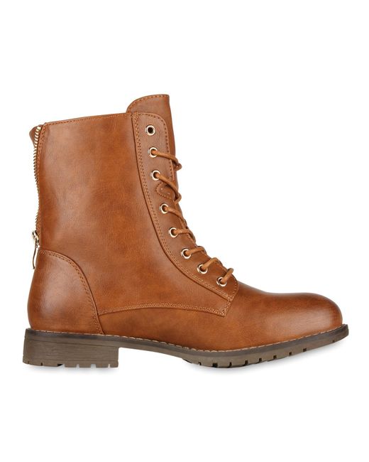 VAN HILL Brown Schnürstiefelette 'Evelyn