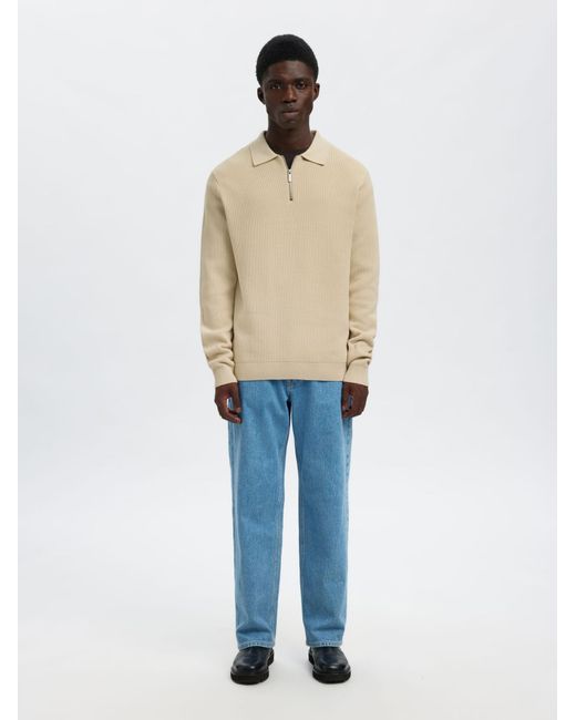 SELECTED Pullover in Natural für Herren