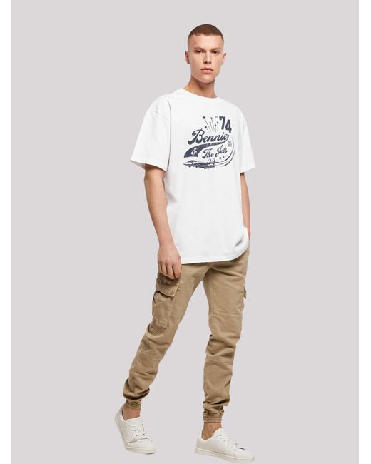 F4NT4STIC T-Shirt Elton John Bennie And The Jets in White für Herren