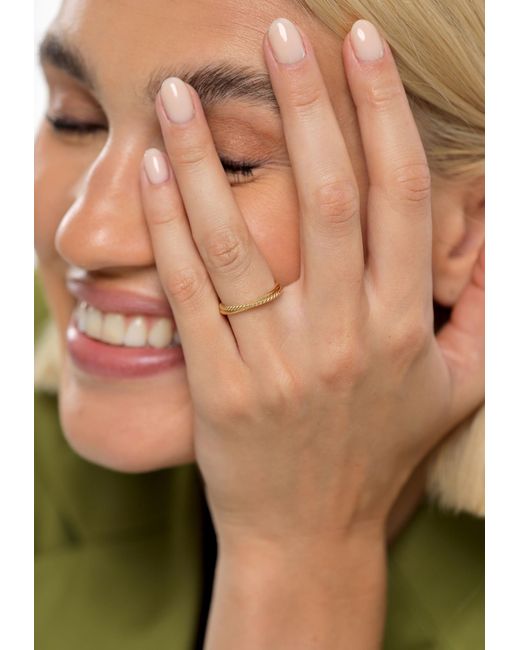 Elli Jewelry Metallic Ring Twisted